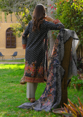 Grey Cotton Lawn - Stitched