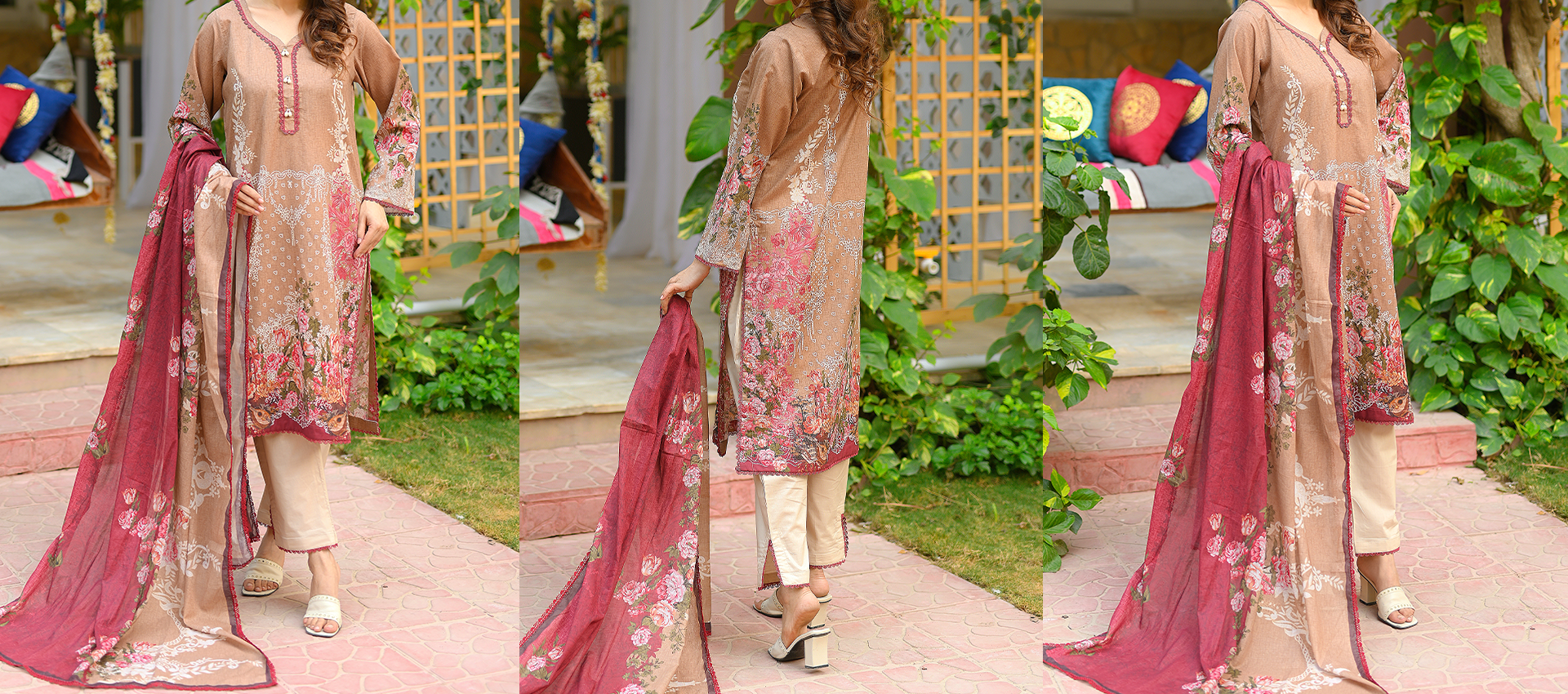 3 Piece Printed <br>Lawn
