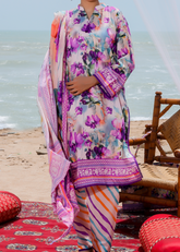 Lawn 3 Piece Suit - Stitched