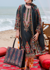 Lawn 3 Piece Suit - Stitched