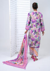 Lawn 3 Piece Suit - Stitched