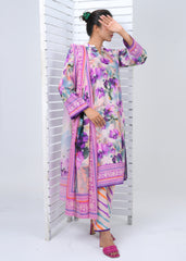 Lawn 3 Piece Suit - Stitched