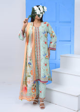 Silk Lawn 3 Piece Suit