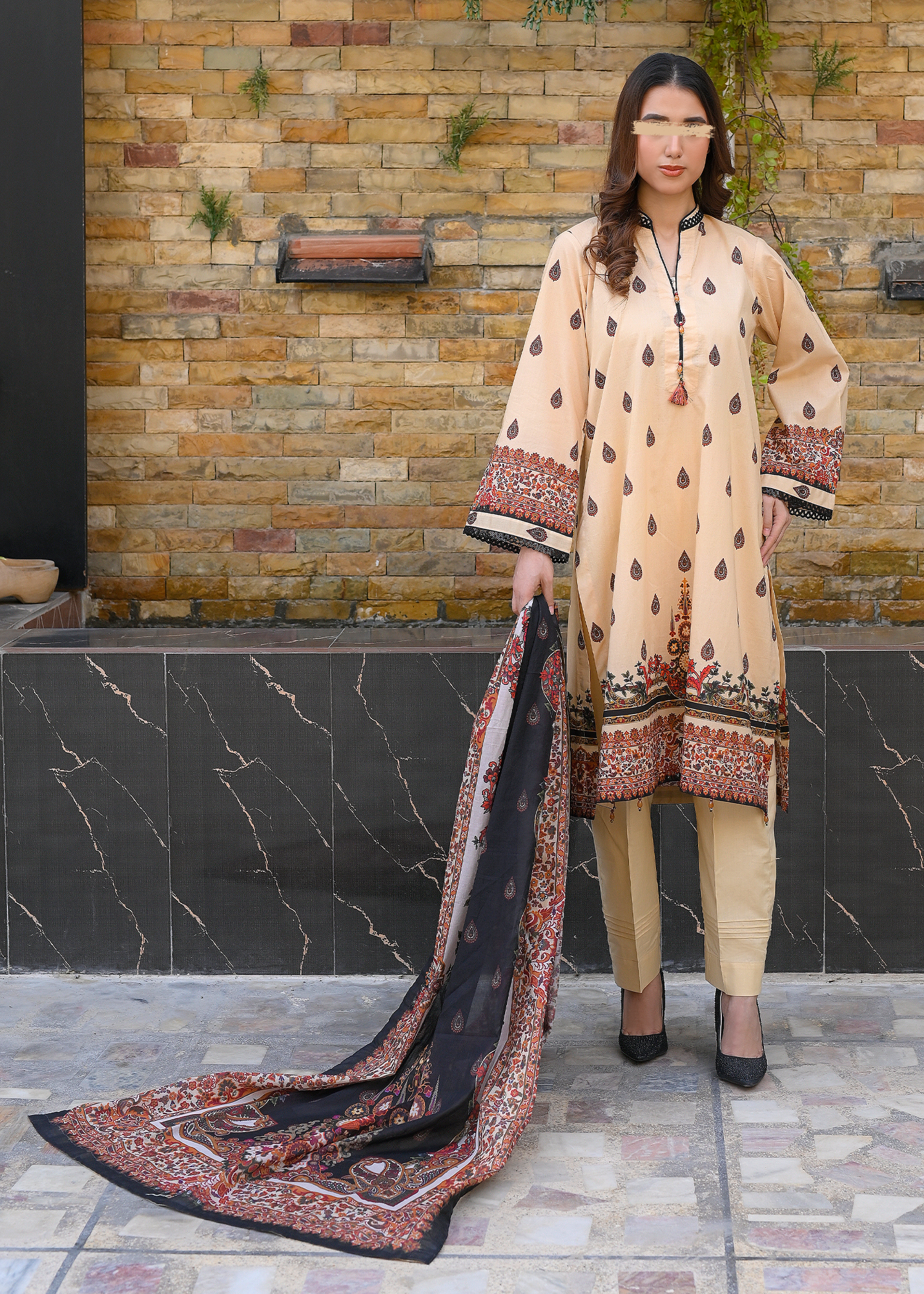 Cream Cotton Lawn