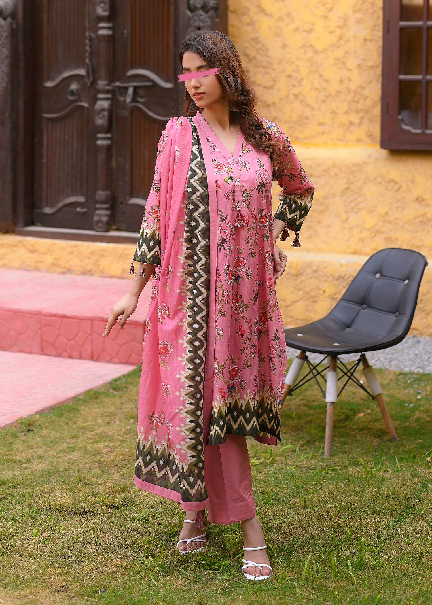 Pink Cotton Lawn