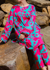 Vibrant Floral 2-Piece Lawn Suit