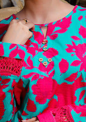 Vibrant Floral 2-Piece Lawn Suit