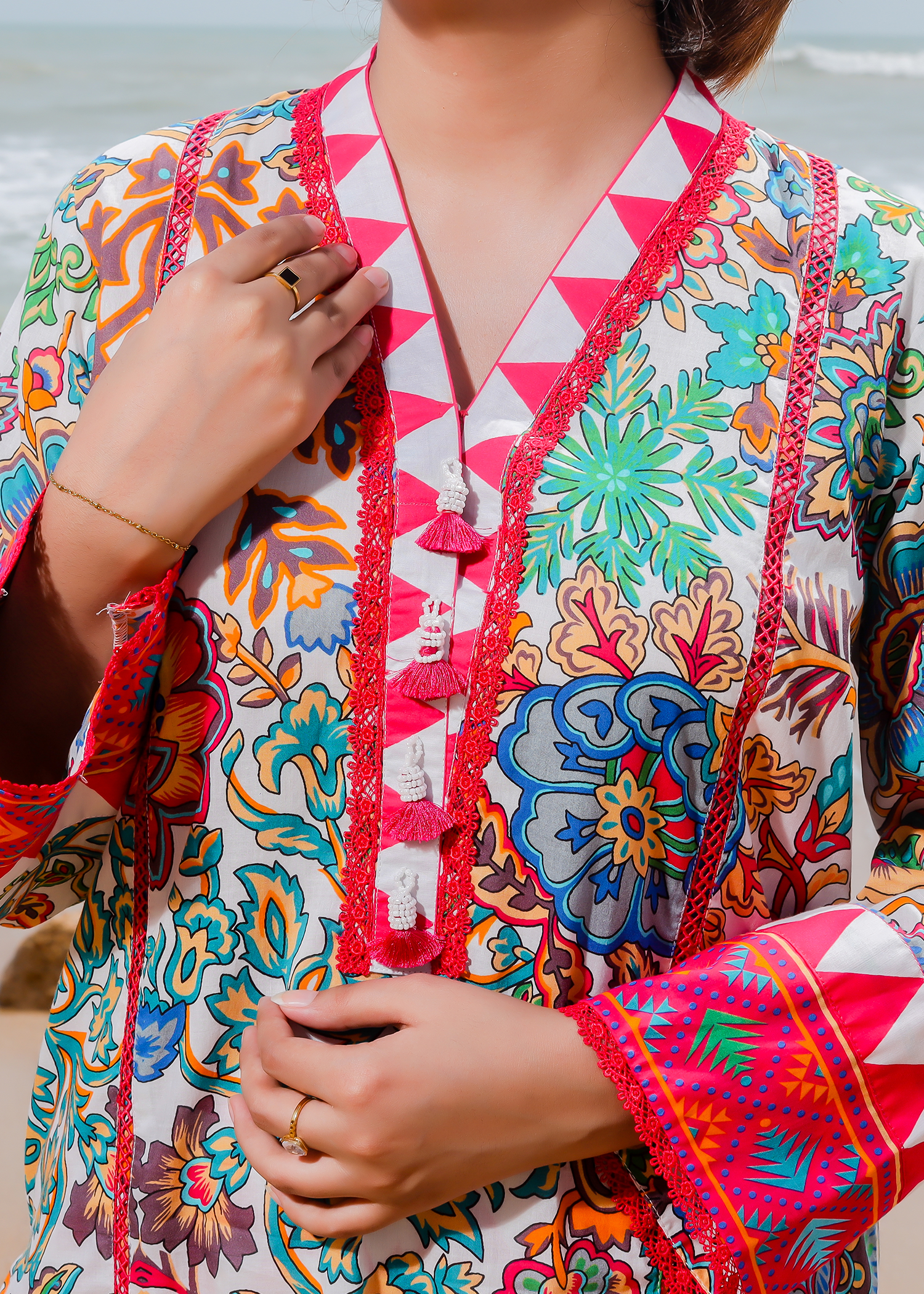Lawn 3 Piece Suit - Stitched