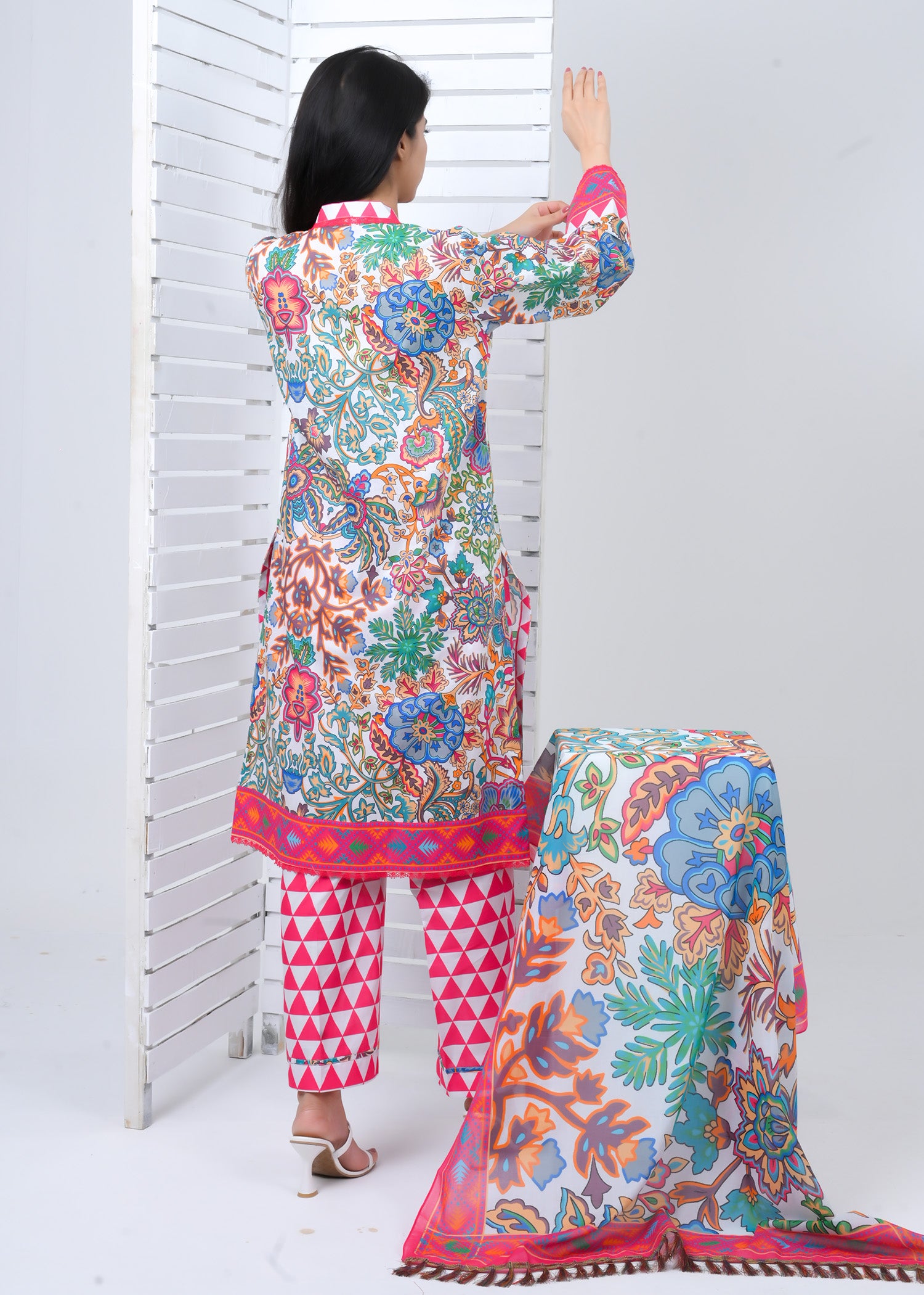 Lawn 3 Piece Suit - Stitched