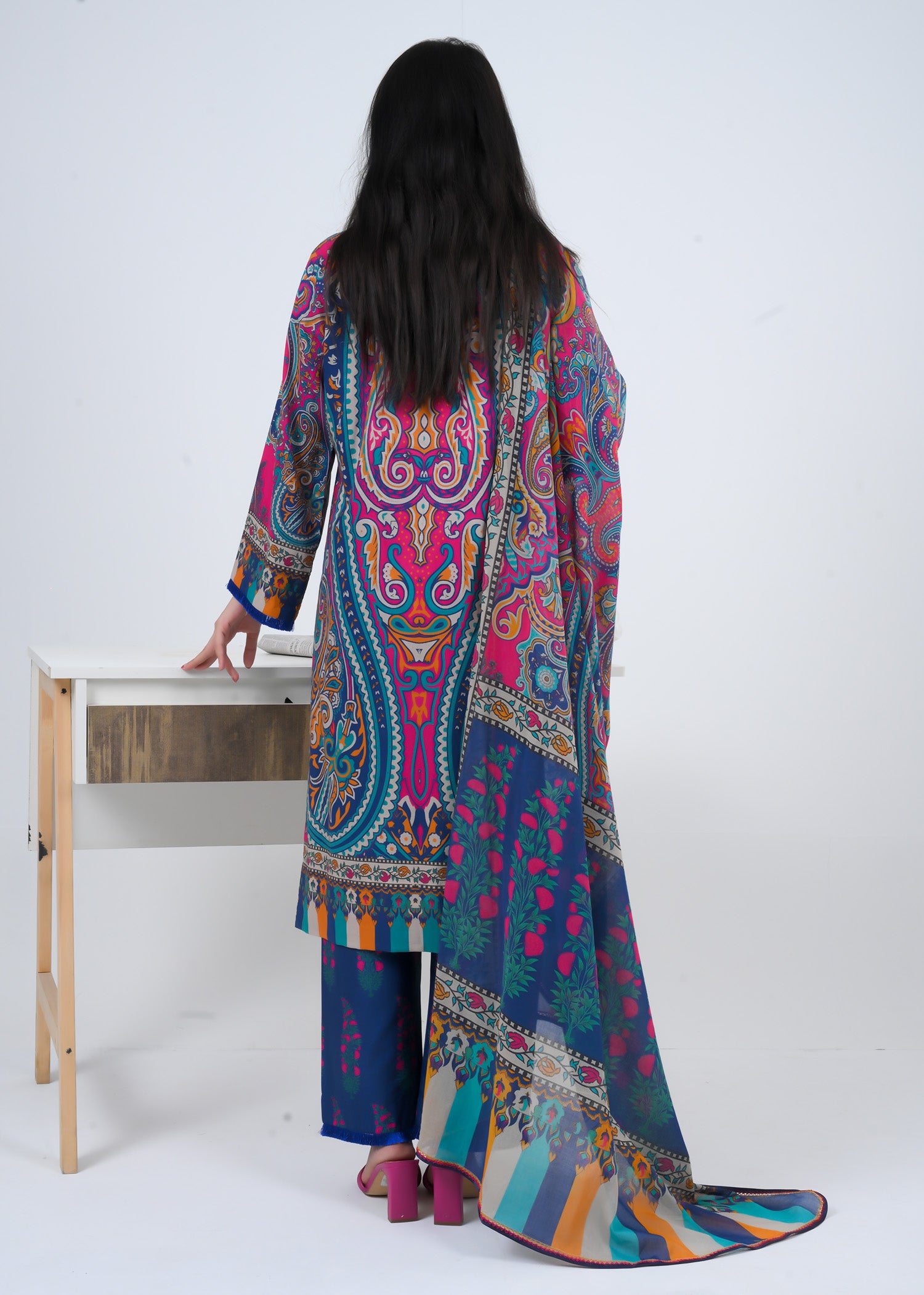 Lawn 3 Piece Suit - Stitched