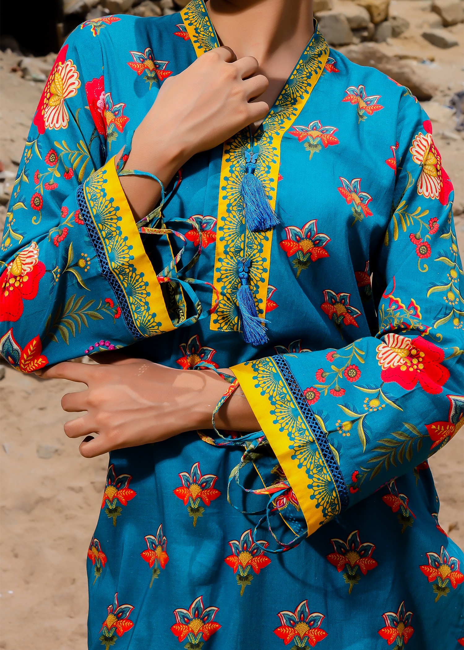 Lawn 3 Piece Suit - Stitched