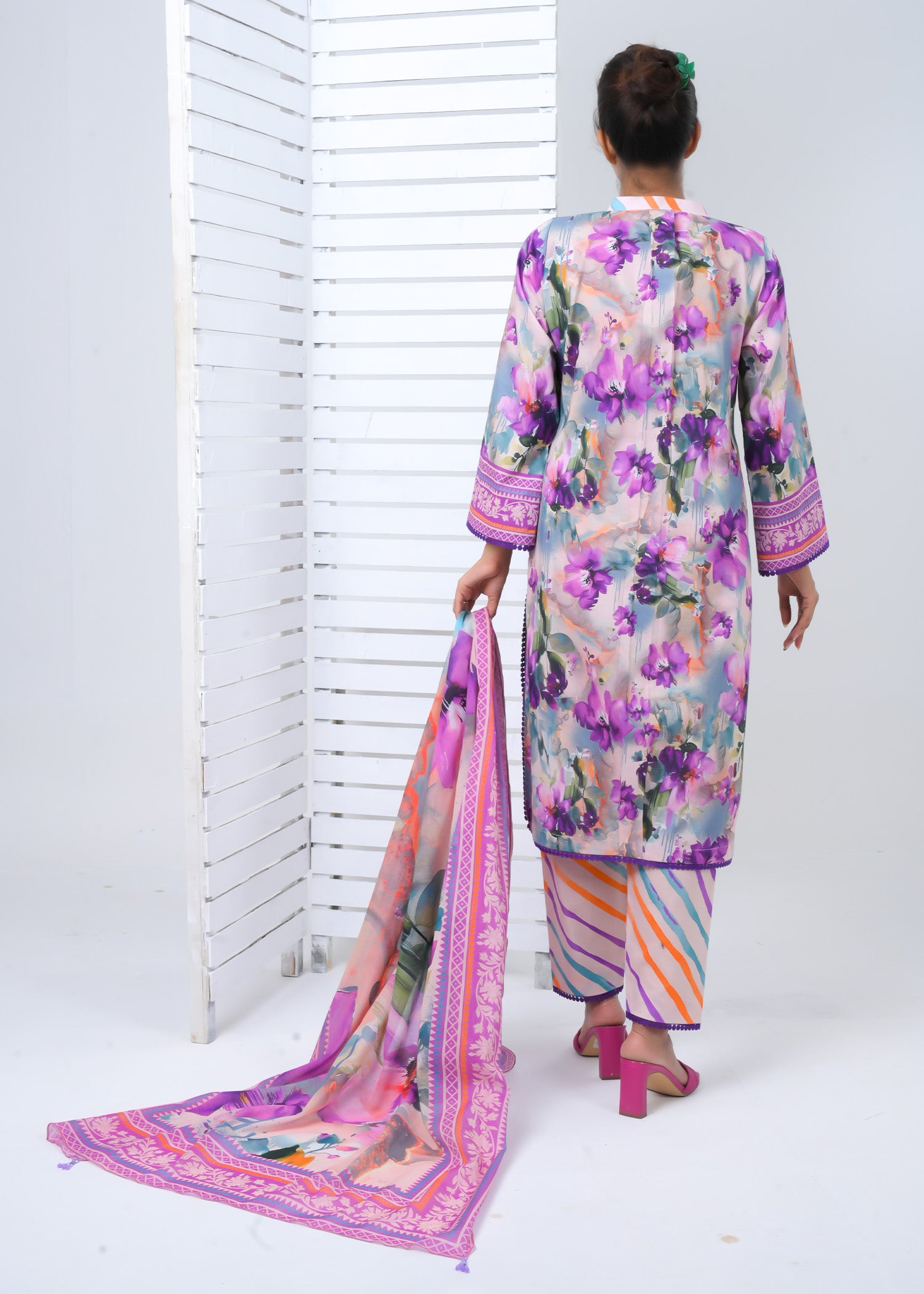 Lawn 3 Piece Suit - Stitched