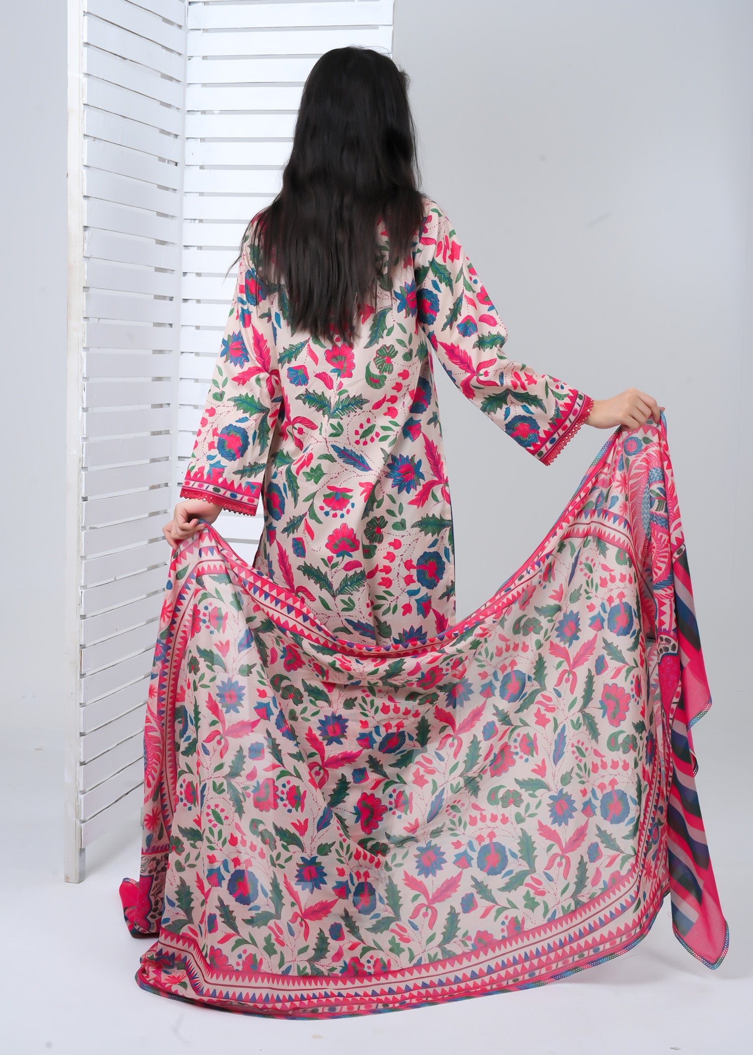 Lawn 3 Piece Suit - Stitched
