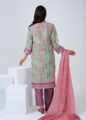 Silk Lawn 3 Piece Suit - Stitched