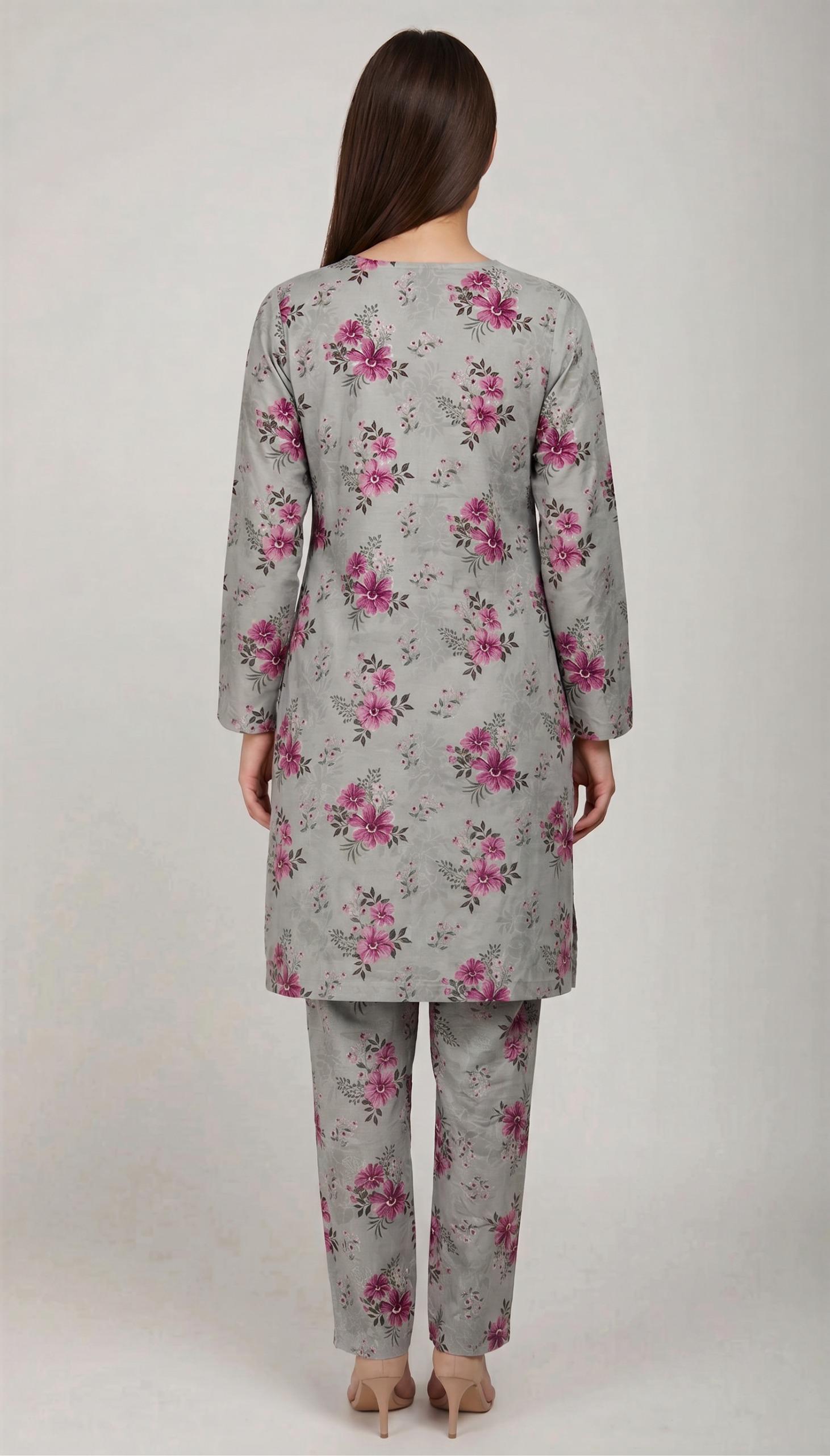 Grey Floral