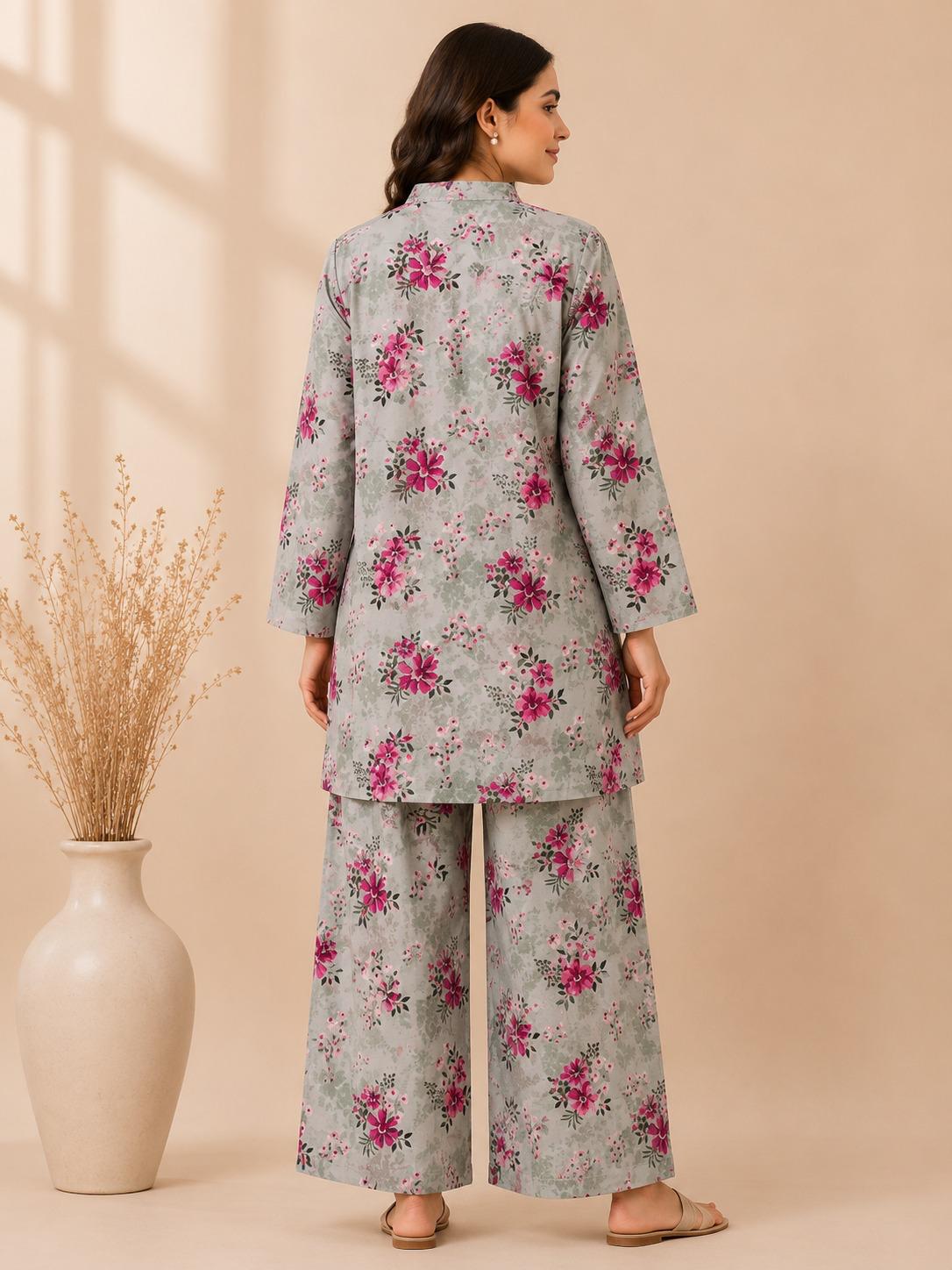 Grey Floral